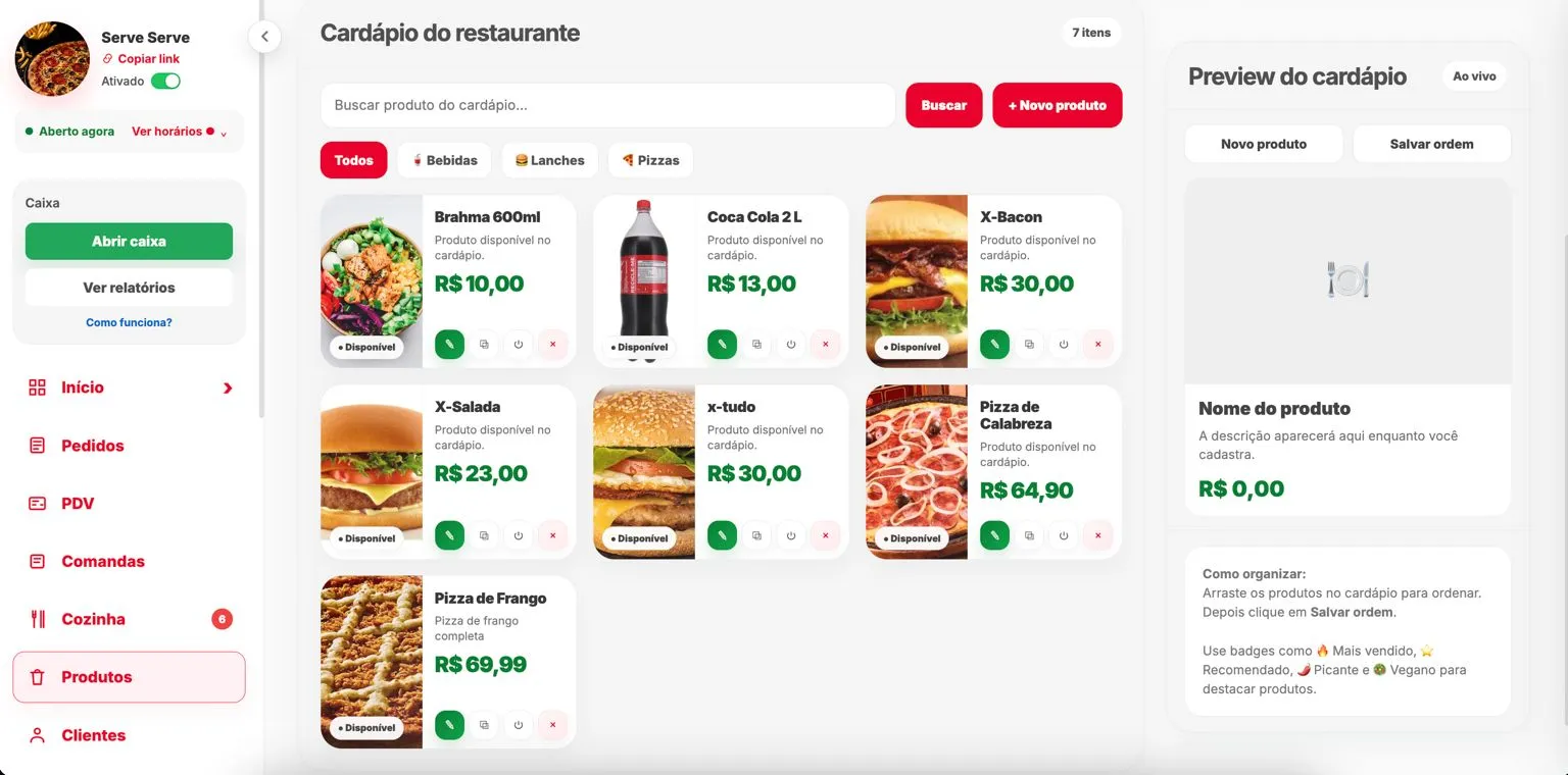 Dashboard UaiEats
